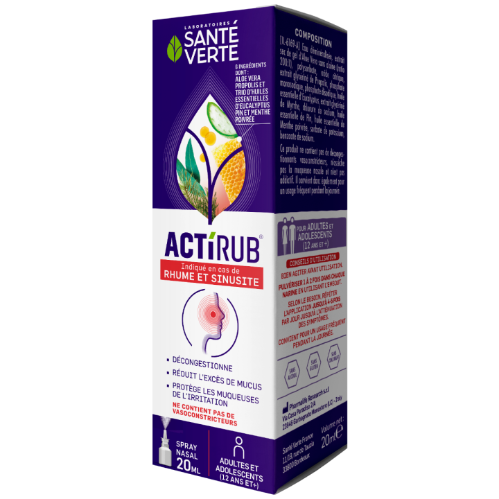 Actirub spray nasal Santé verte - spray de 20 ml