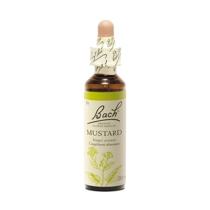 Fleur de Bach Mustard Sinapis arvensis - flacon de 20 ml