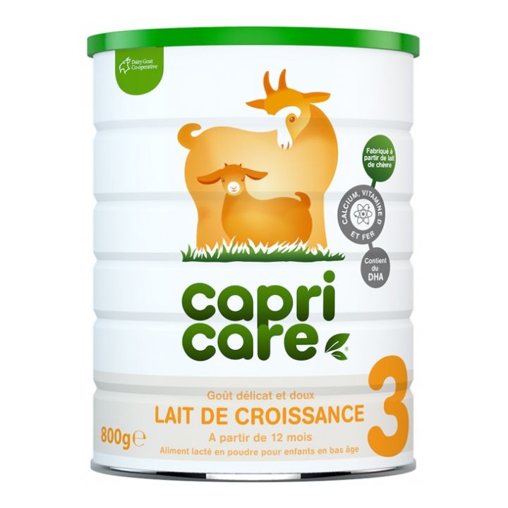 Lait de croissance 3 dès 12 mois Capricare - pot de 800 g