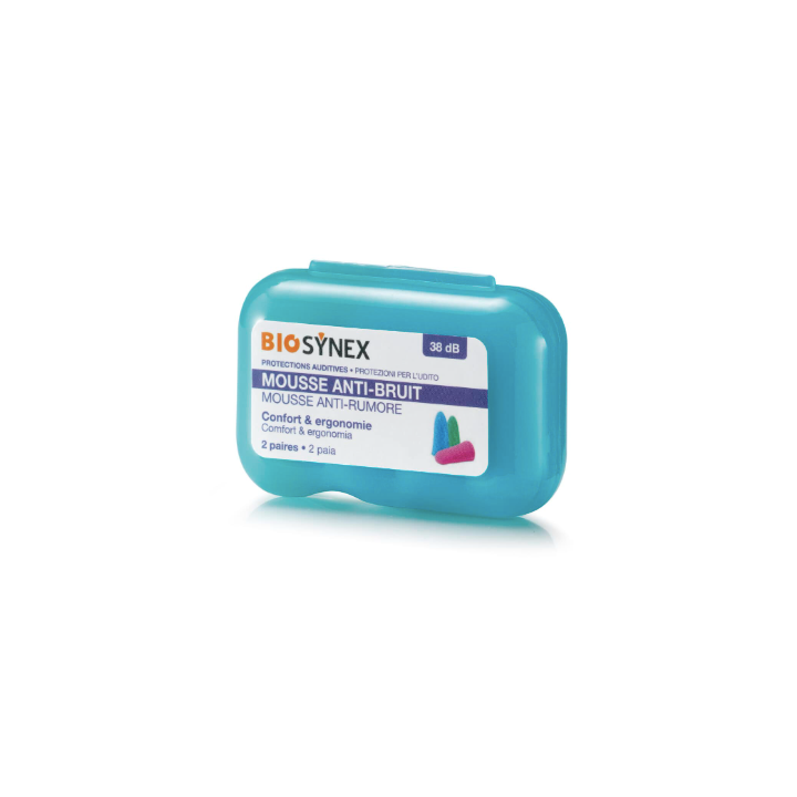 Protection auditive mousse Biosynex - boîte de 2 paires