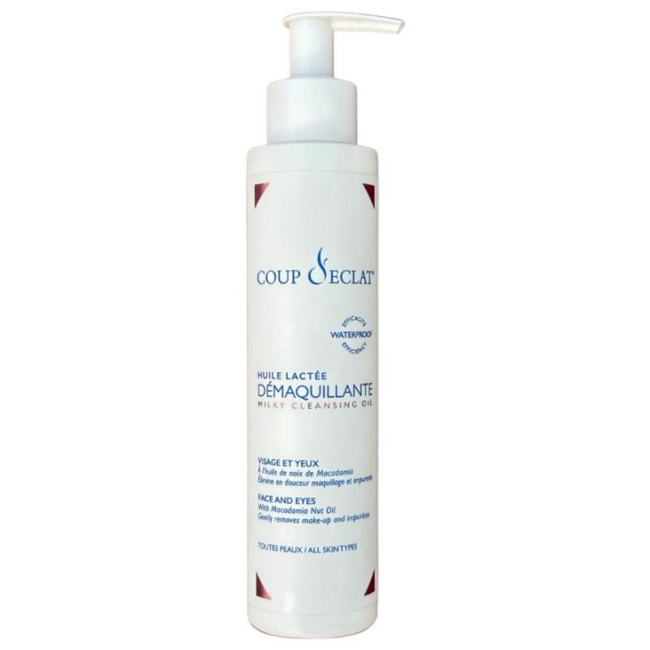 Huile lactée démaquillante Coup d'éclat - flacon-pompe de 200ml