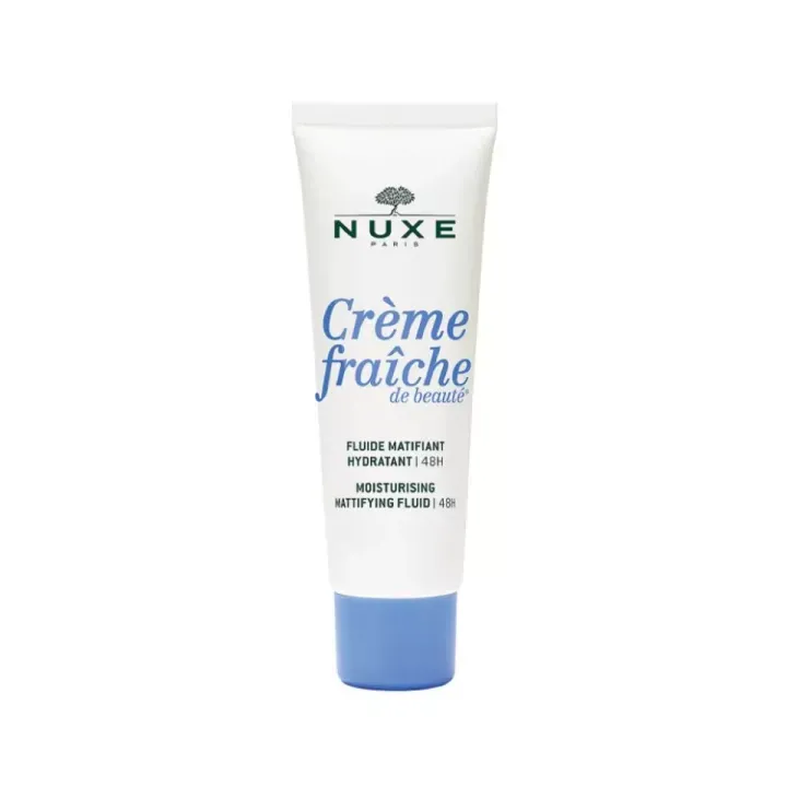 Crème fraîche de beauté Fluide matifiant hydratation 48H Nuxe - tube de 50 ml