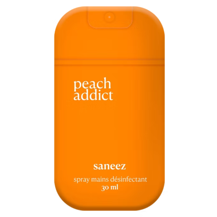 Spray désinfectant peach addict Saneez - spray de 30ml