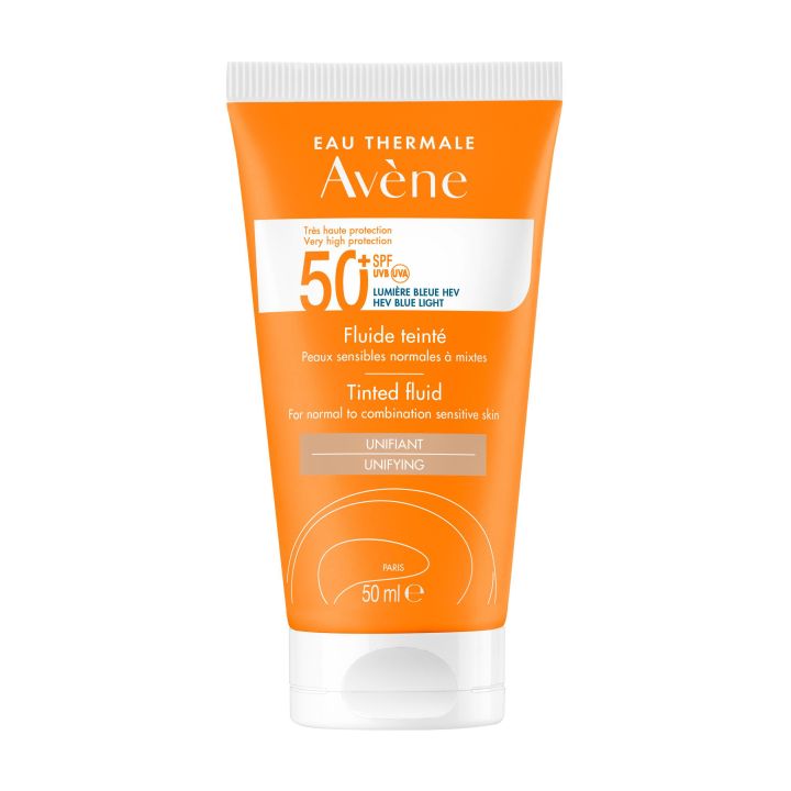 Fluide solaire teinté SPF50+ Avène - tube de 50ml