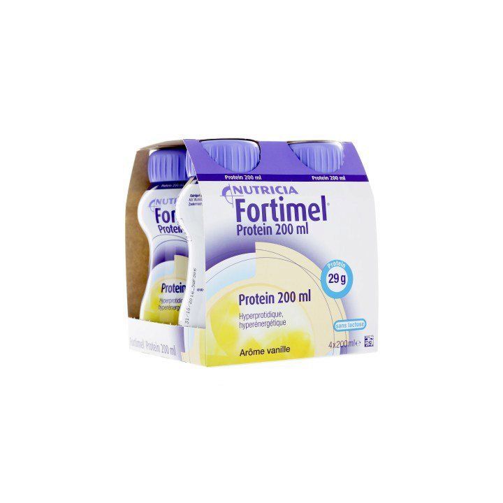 Fortimel protein goût vanille Nutricia - 4 bouteilles de 200 ml