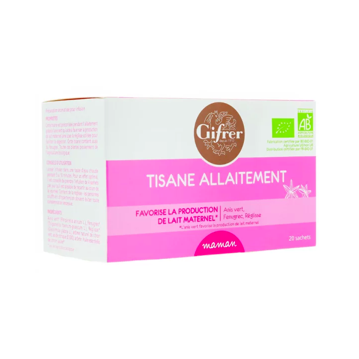Tisane allaitement pour maman Gifrer - boîte de 20 sachets
