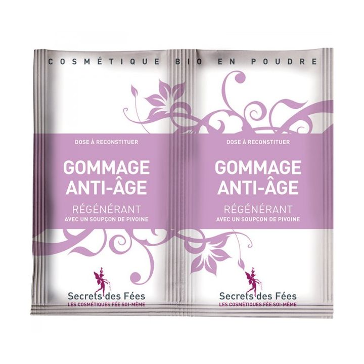 Gommage anti-âge régénérant BIO Secrets des fées - 2 sachets