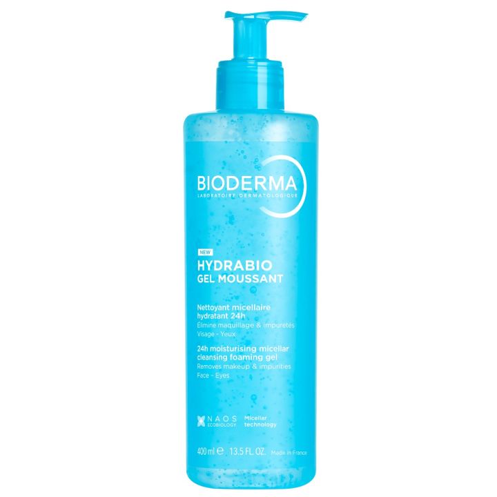 Hydrabio gel moussant Bioderma - flacon-pompe de 400ml