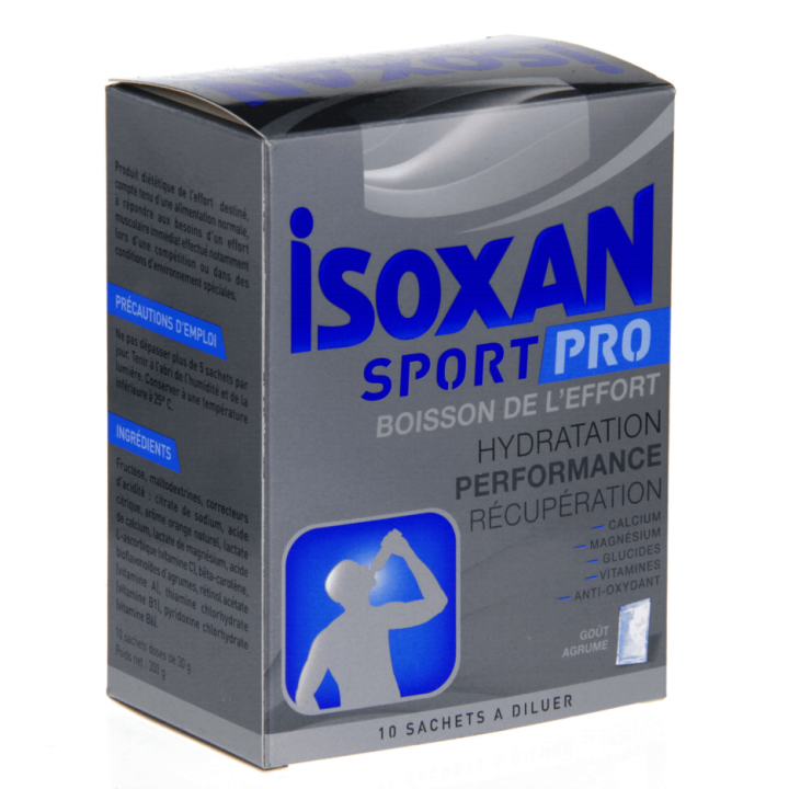 Isoxan PRO boisson de l'effort goût agrume - 10 sachets à diluer