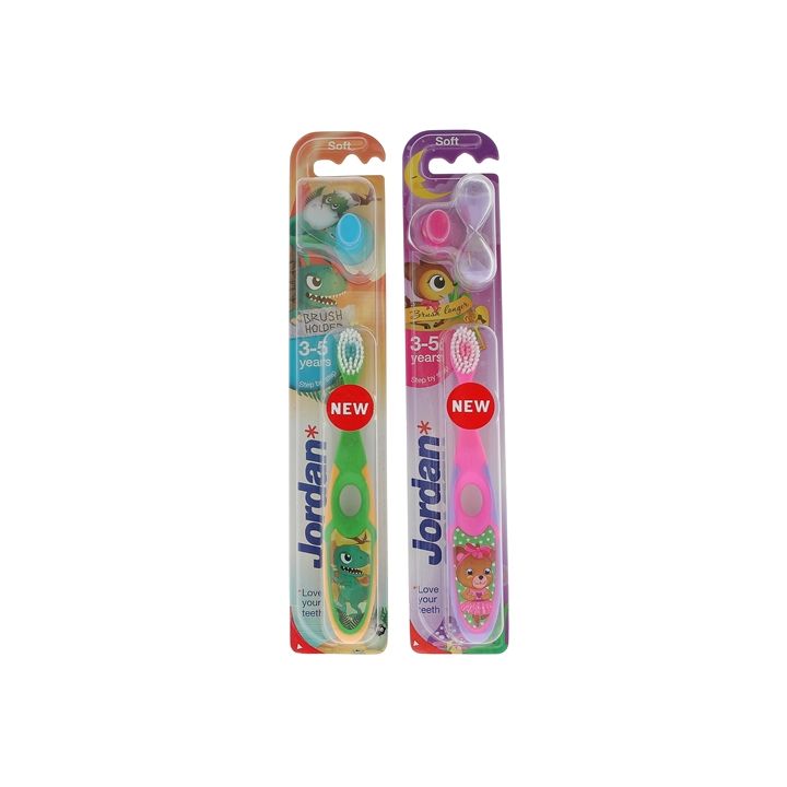 Brosse à dents Jordan step by step 3-5 ans avec sablier - 1 brosse à dents