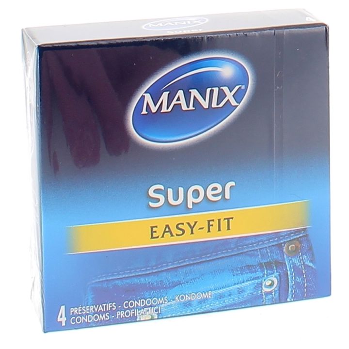 Préservatifs Super easy Manix - boite de 4 préservatifs