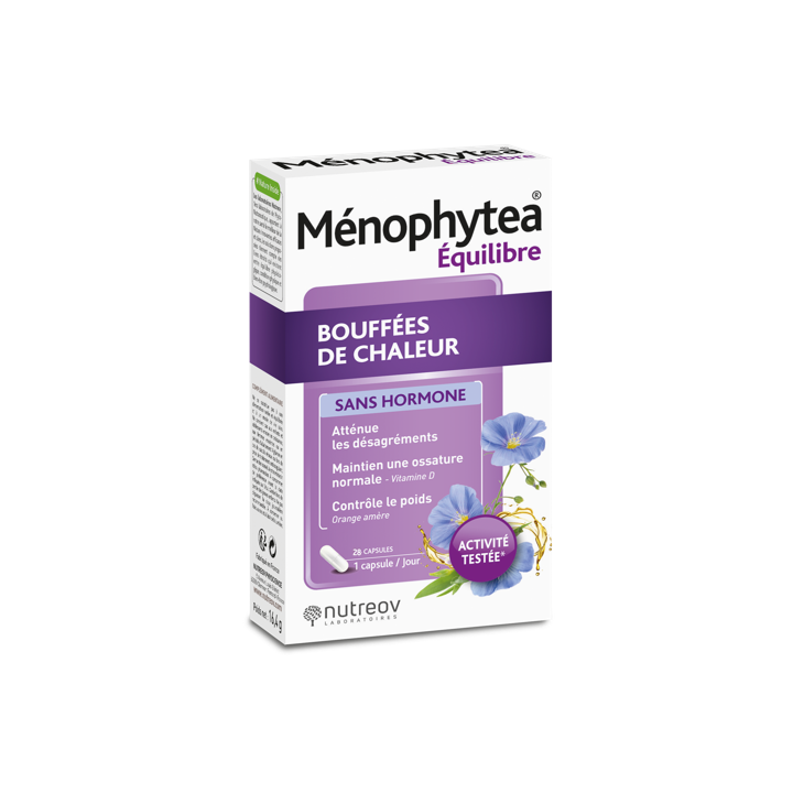 Ménophytea sans hormone bouffées de chaleur Nutreov - boite de 28 capsules