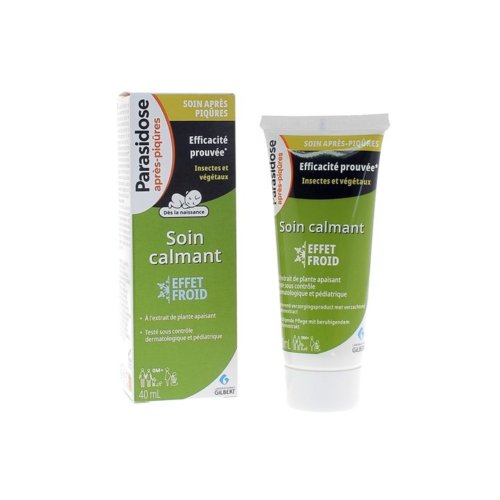 Soin calmant après piqure d'insectes Parasidose - tube de 40 ml