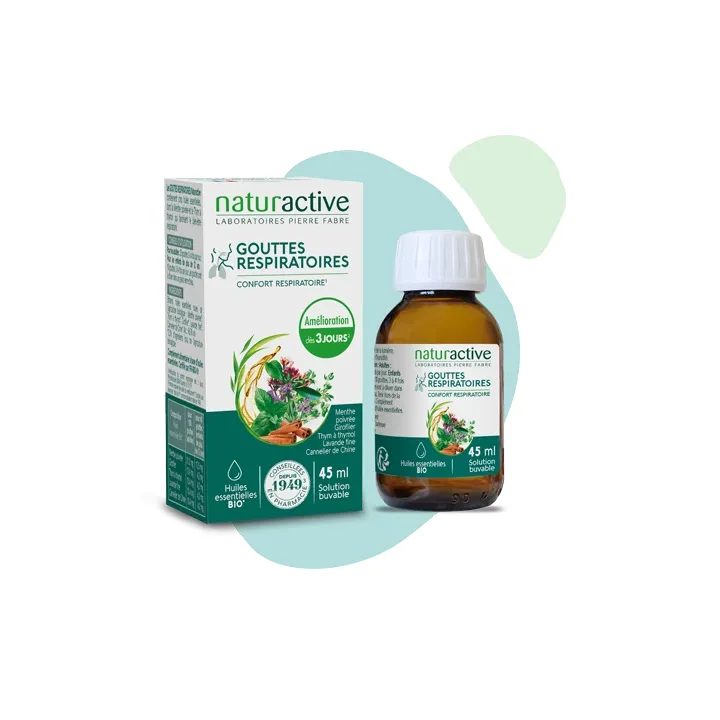 Gouttes respiratoires Naturactive - flacon de 45 ml