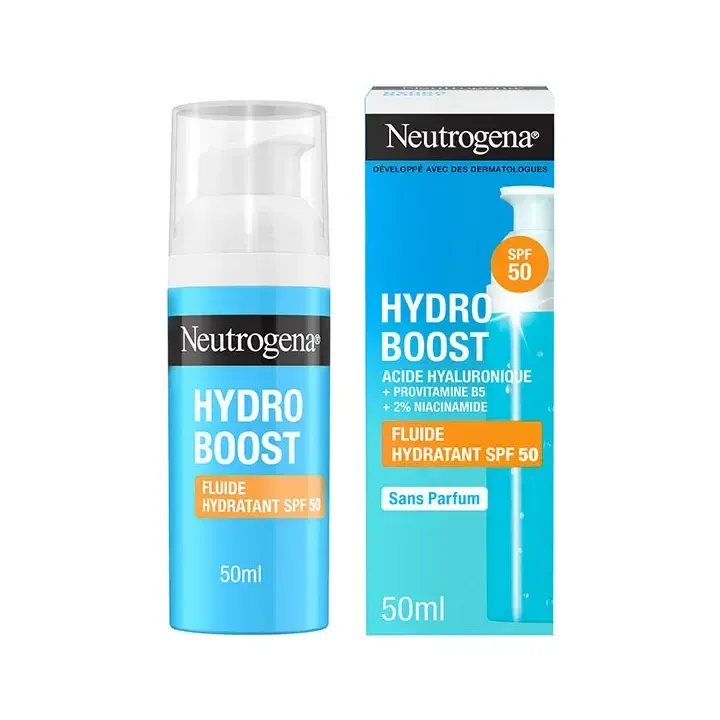 Hydro Boost fluide hydratant SPF50 Neutrogena - flacon-pompe de 50ml