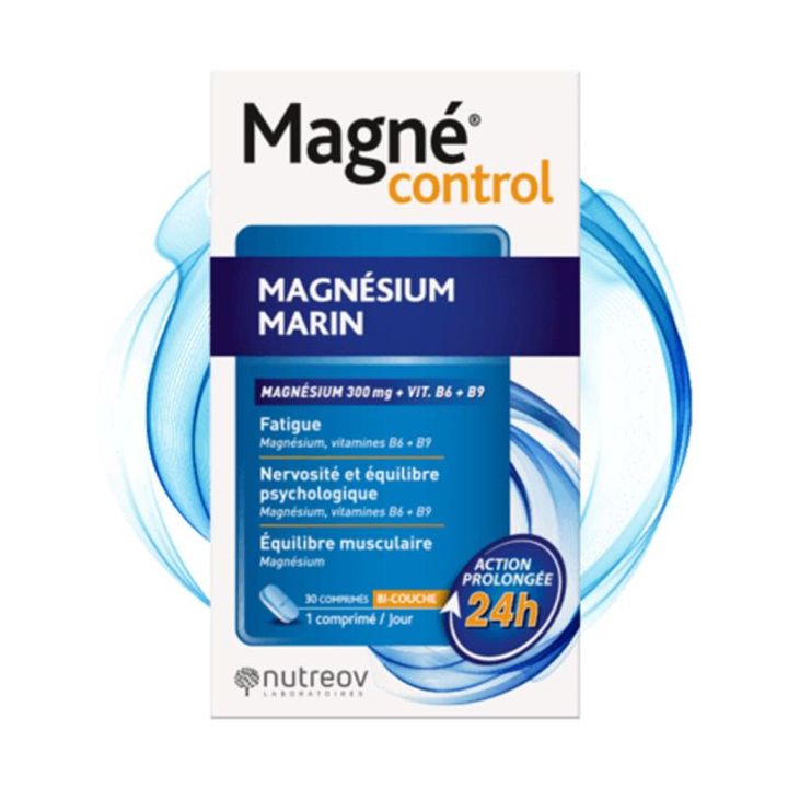 Magne control magnésium marin Nutreov - boite de 30 comprimés