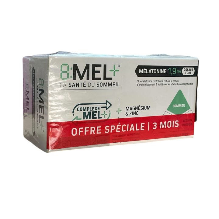 8:MEL+ mélatonine 1,9mg Menarini - boite de 90 comprimés 