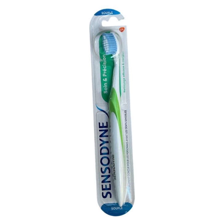 Brosse à dents soin et précision souple Sensodyne - une brosse à dents 
