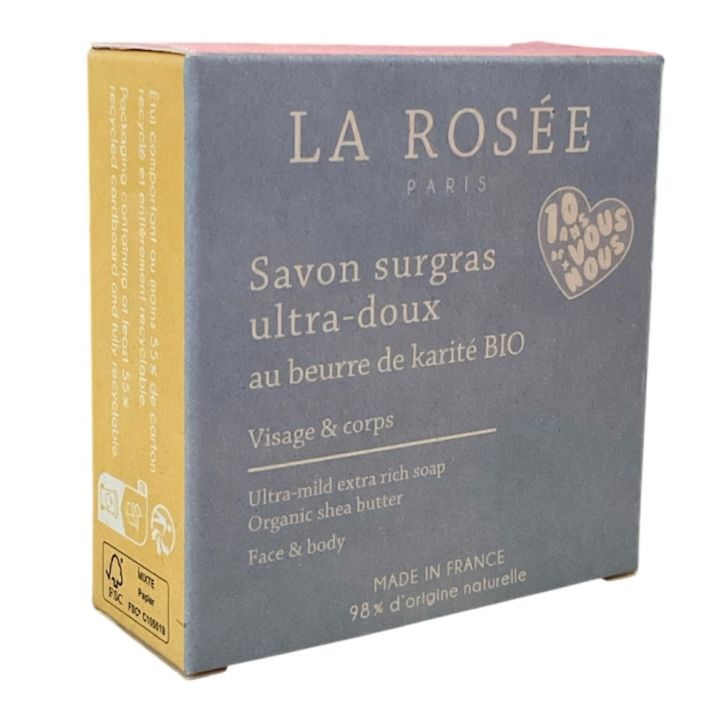 Savon surgras ultra-doux La Rosée - pain de 100g