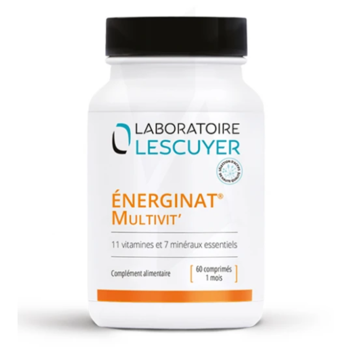 Énerginat multivit Lescuyer - pot de 60 comprimés