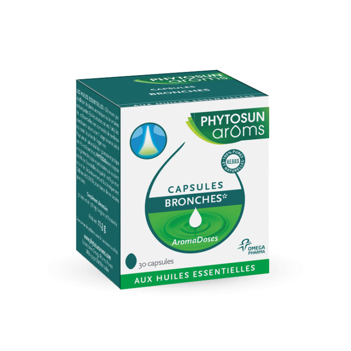 Capsules bronches aromadoses Phytosun arôms - 30 capsules