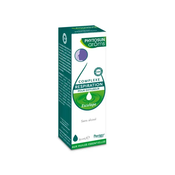 Complexe d'huile essentielles respiration Esculape Phytosun arôms - flacon de 30 ml
