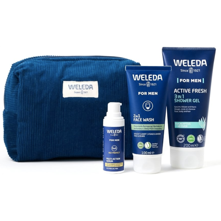 Trousse homme routine Weleda - coffret de 3 produits