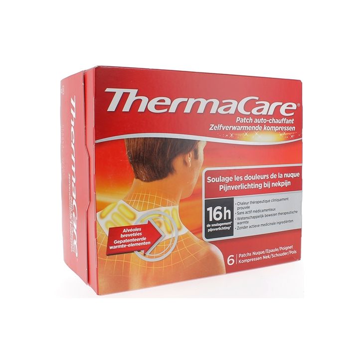 ThermaCare patch auto-chauffant 16h nuque épaule poignet - 6 patchs