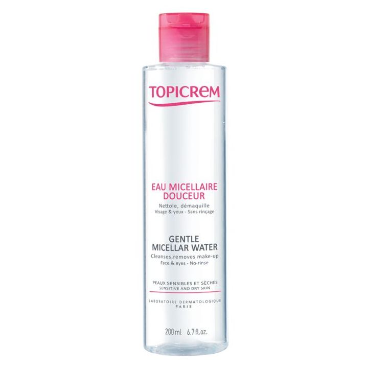Eau micellaire douceur visage et yeux Topicrem - flacon de 200 ml