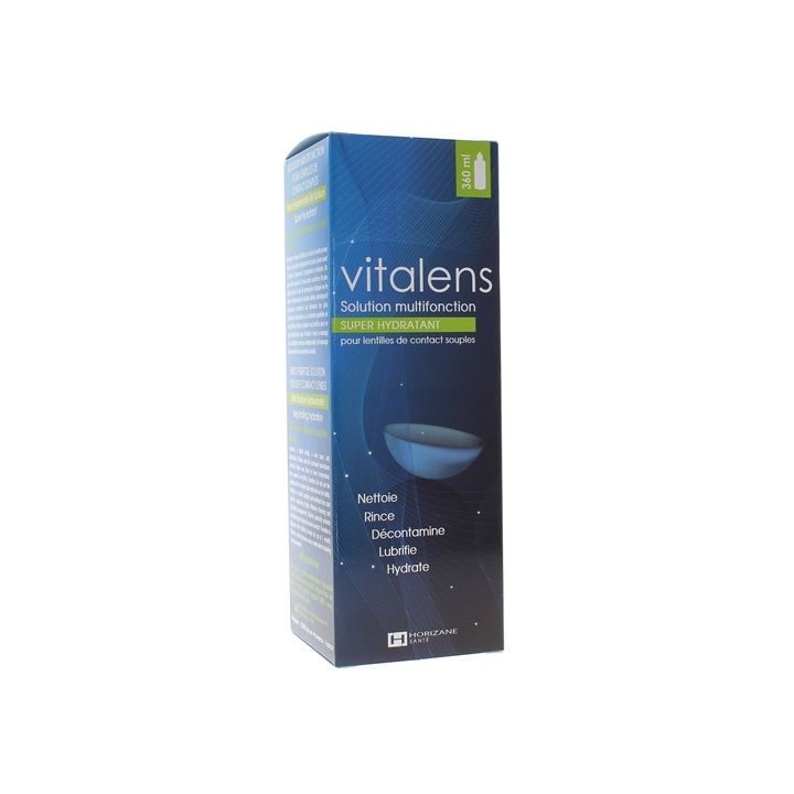 Vitalens solution multifonction pour lentilles de contact - flacon de 360 ml