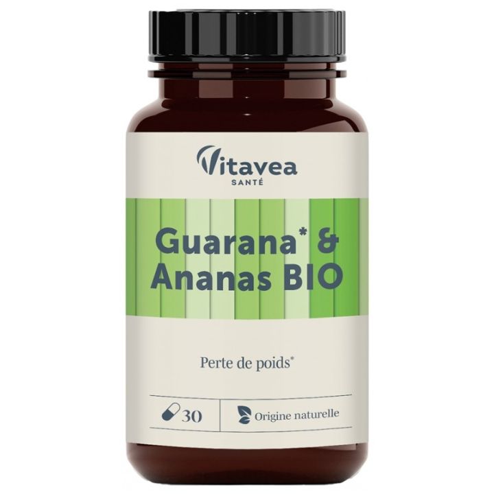 Guarana & Ananas BIO Vitavea - pot de 30 comprimés 