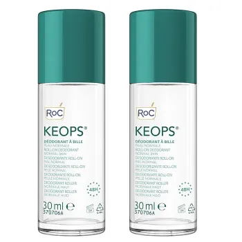 Keops Déodorant bille RoC - lot de 2 roll-on de 50ml offre spéciale