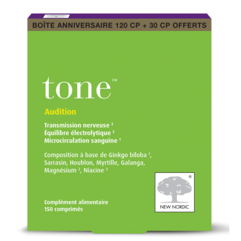 Tone audition New nordic - boite de 120 comprimés + 30 offerts