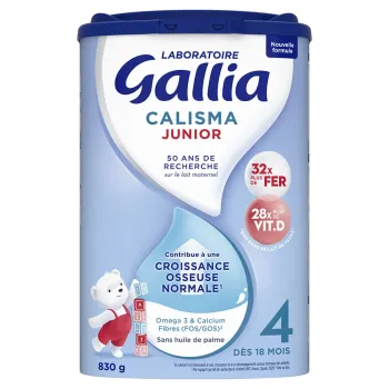 Calisma junior 4 lait en poudre dès 18 mois Gallia - boite de 830g