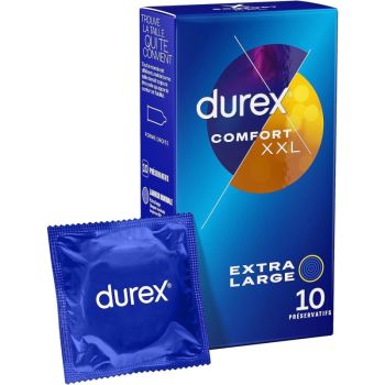 Préservatifs Comfort XXL Durex - boîte de 10 préservatifs
