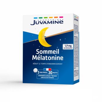 Sommeil mélatonine Juvamine - boite de 30 comprimés
