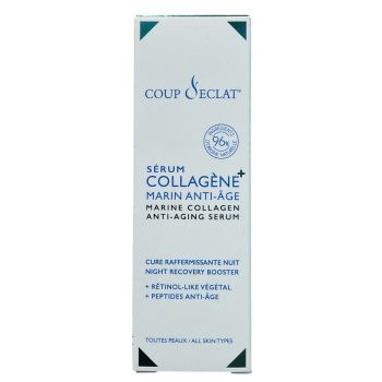 Sérum collagène+ marin anti-âge de nuit Coup d'éclat - flacon-pipette de 30ml