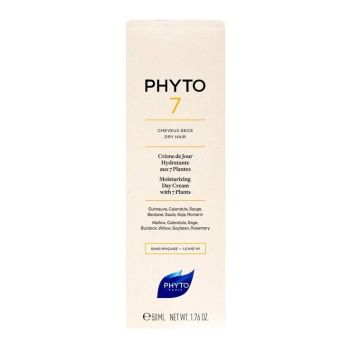 Crème de jour hydratant pour cheveux Phyto 7 - tube de 50ml
