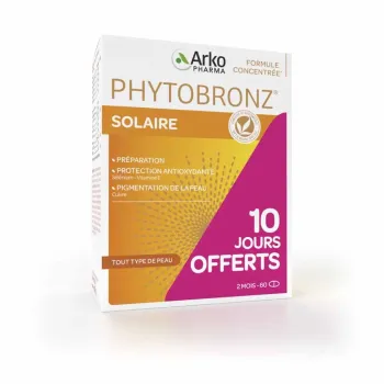 Phytobronz Solaire Arkopharma - boîte de 60 capsules