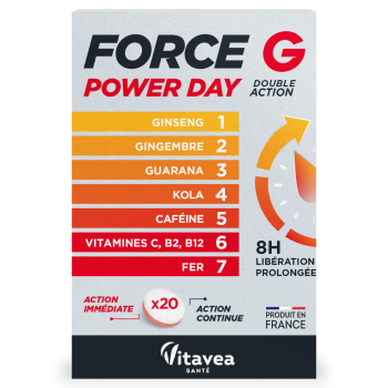Force G Power Day Vitavea - boîte de 20 comprimés