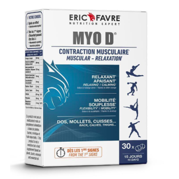 MYO D contraction musculaire Eric Favre - boîte de 30 comprimés