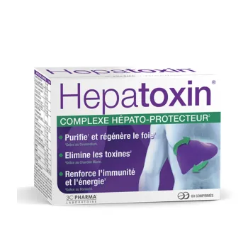 Hepatoxin complexe h&eacute;pato-protecteur 3C Pharma - boite de 60 comprim&eacute;s 