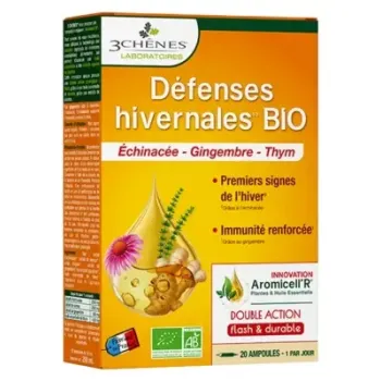 Défenses hivernales Bio Les 3 Chênes - boîte de 20 ampoules de 10ml