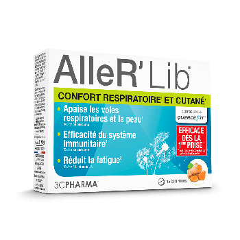 AlleR'Lib confort respiratoire et cutané 3C Pharma - boite de 15 comprimés