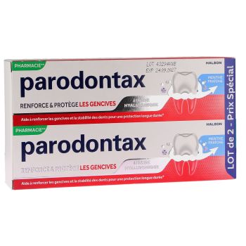 Dentifrice renforce et protège les gencives Parodontax - lot de 2 tubes de 75ml
