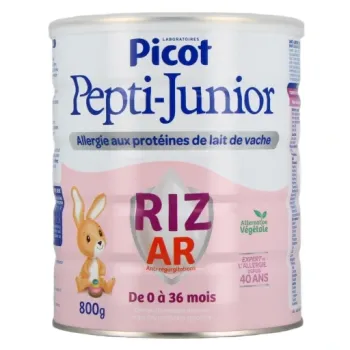 Pepti-junior lait en poudre Riz AR 0-36 mois Picot - boite de 800 g