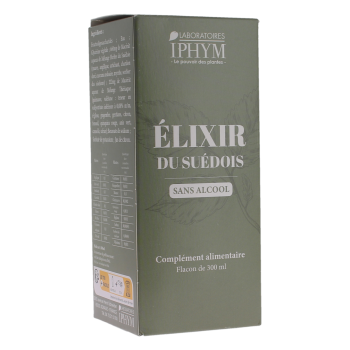 Élixir du suédois sans alcool Iphym - flacon de 300ml