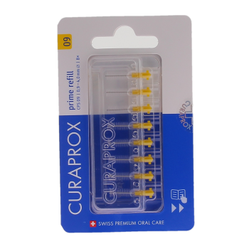 Recharge brossettes interdentaires prime refill taille 09 Curaprox - boite de 8 recharges