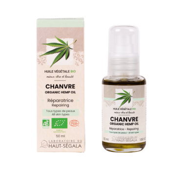 Huile végétale bio chanvre Haut-ségala - flacon de 100ml