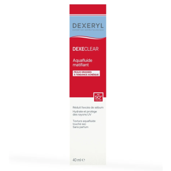 Dexeryl Dexeclear aquafluide matifiant SPF50+ - tube de 40ml